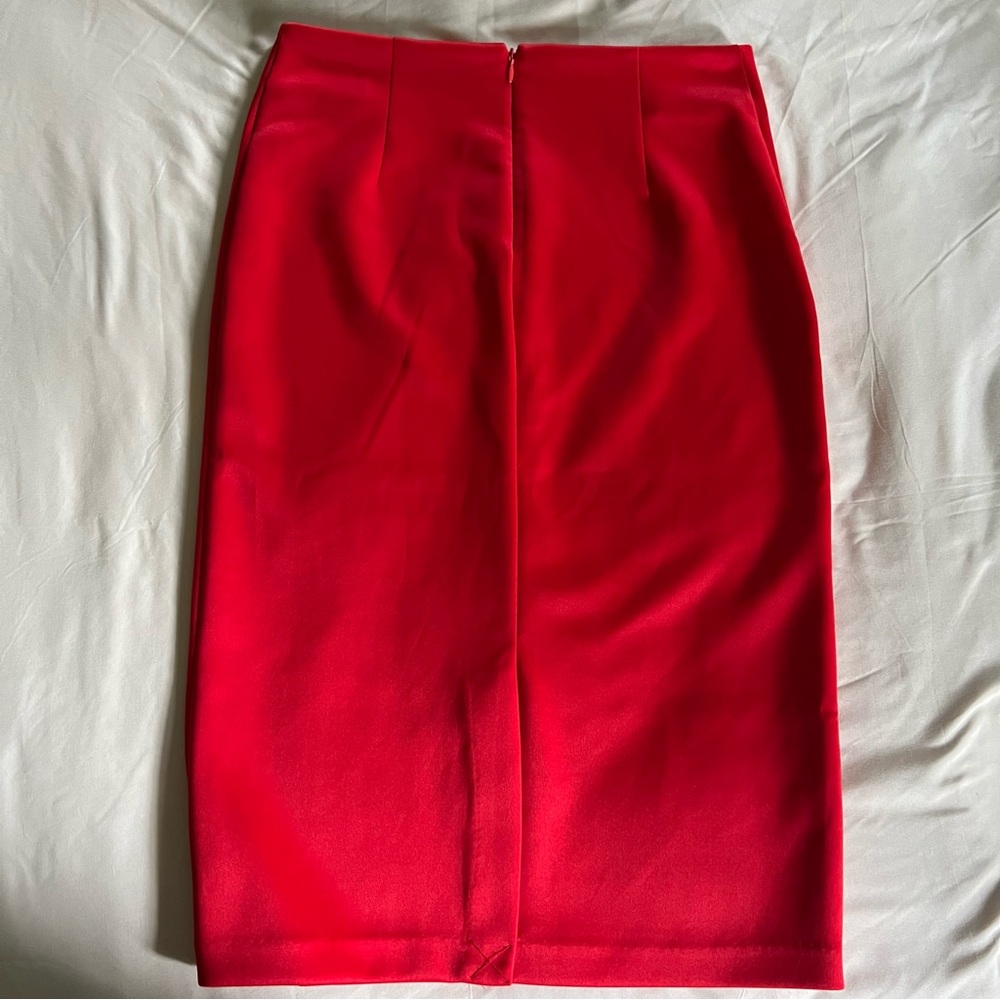 NY&CO Red Pencil Skirt Size 4 - Picture 5 of 7